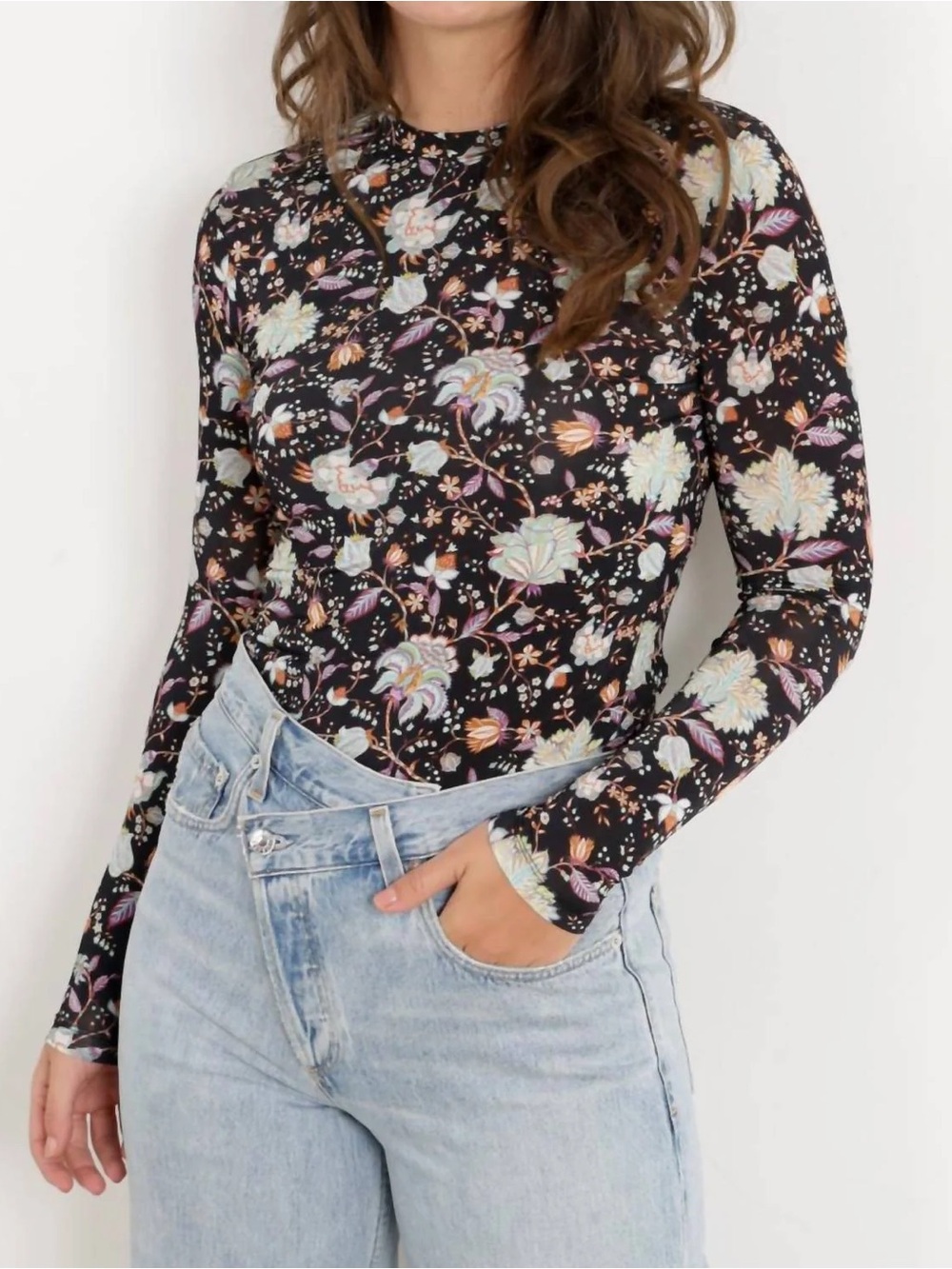 Ulla Johnson Eve Jersey Floral Top - Small